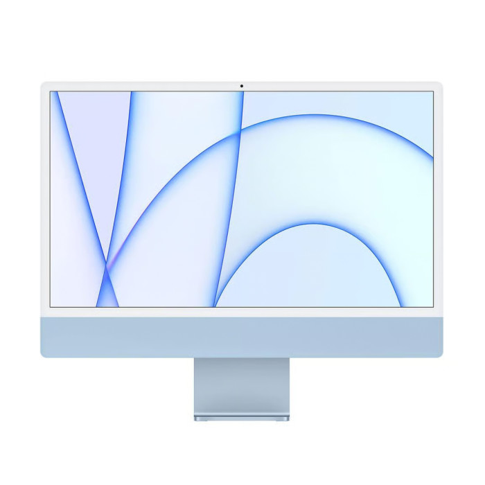 iMac 2021 24" - Bleu - M1 3,2 GHz - RAM 8 Go - SSD 256 Go Reconditionné