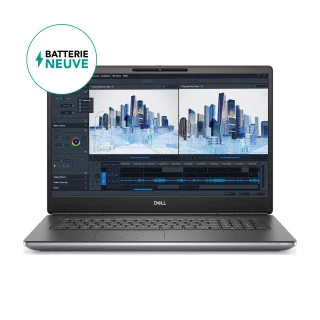 Dell Precision 7760 - Batterie neuve - 17,3" - Core i7 11850H - RTX A4000 - RAM 64 Go - SSD 1 To - QWERTY GB Reconditionné