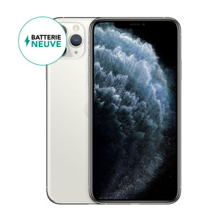 iPhone 11 Pro Max Batterie neuve Argent 64Go Reconditionné