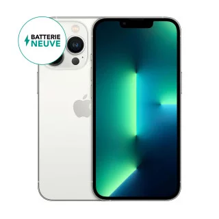 iPhone 13 Pro Batterie neuve Argent 128Go Reconditionné