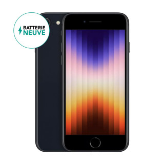 iPhone SE 2022 Batterie neuve Minuit 64Go Reconditionné