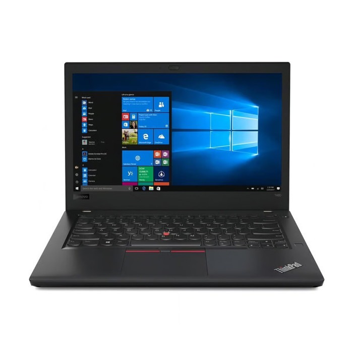 Lenovo ThinkPad T480 - 14" - Core i7 8650U 1,9 GHz - RAM 16 Go - SSD 256 Go Reconditionné